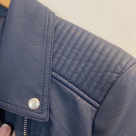 Just Jeans - PU Biker Jacket - Size 12 - Picture 7 of 11